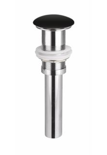 Донный клапан для раковины Ceramica Nova CN2000MBx с переливом чёрный матовый